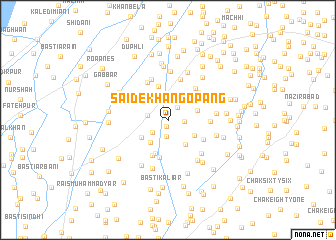 map of Saide Khān Gopāng