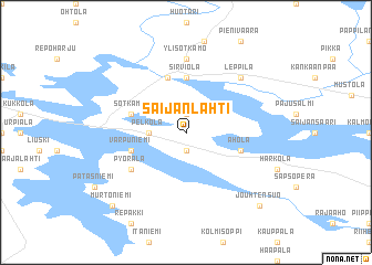 map of Saijanlahti