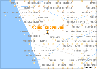 map of Sā‘īn al Gharbīyah