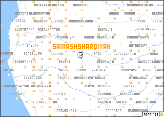 map of Sā‘īn ash Sharqīyah