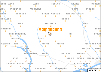 map of Sainggaung