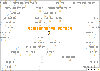 map of Saint-Agnan-en-Vercors