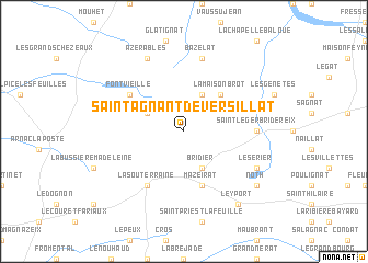 map of Saint-Agnant-de-Versillat