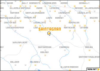 map of Saint-Agnan