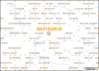 map of Saint-Agrève