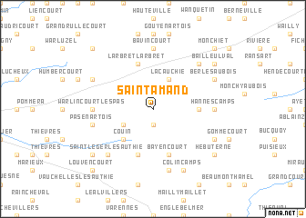 map of Saint-Amand