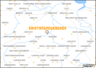 map of Saint-André-de-Bohon
