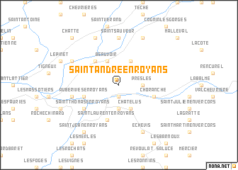 map of Saint-André-en-Royans