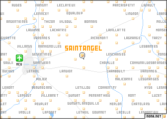 map of Saint-Angel