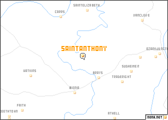 map of Saint Anthony