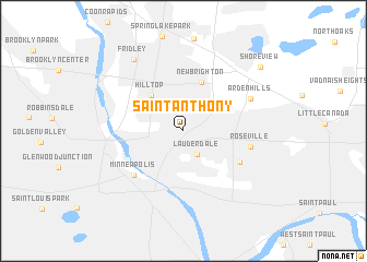 map of Saint Anthony
