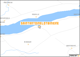 map of Saint-Antoine-Lotbinière