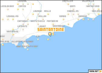 map of Saint-Antoine