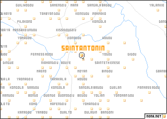 map of Saint-Antonin