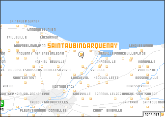 map of Saint-Aubin-dʼArquenay