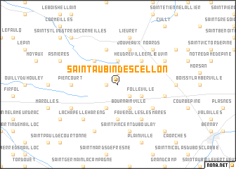 map of Saint-Aubin-de-Scellon