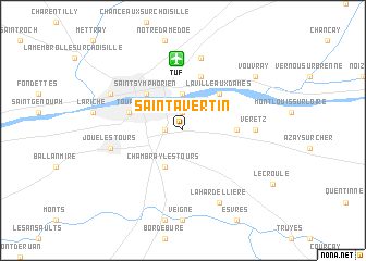 map of Saint-Avertin