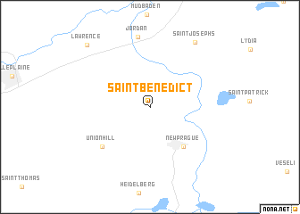 map of Saint Benedict