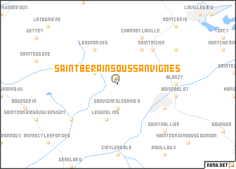 map of Saint-Berain-sous-Sanvignes