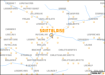 map of Saint-Blaise