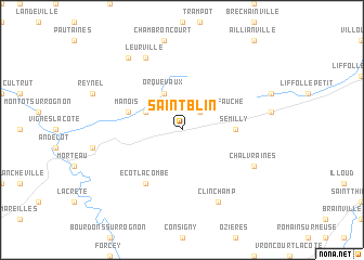 map of Saint-Blin