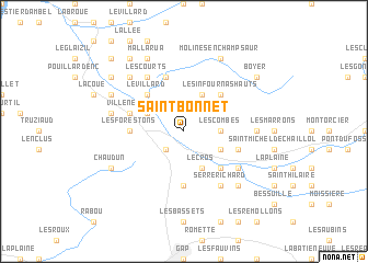 map of Saint-Bonnet