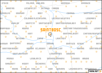 map of Saint-Bosc