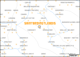 map of Saint-Broingt-le-Bois