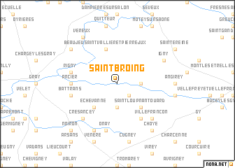 map of Saint-Broing