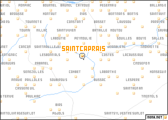 map of Saint-Caprais