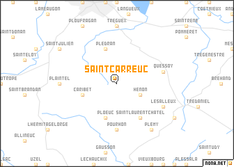 map of Saint-Carreuc