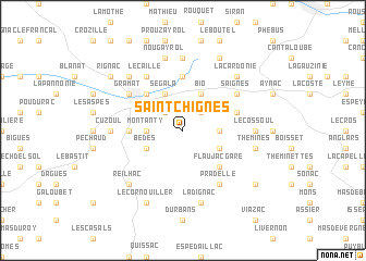 map of Saint-Chignes