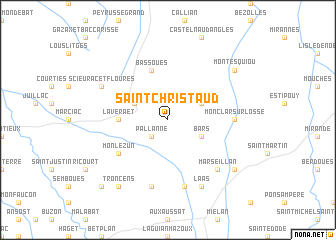 map of Saint-Christaud