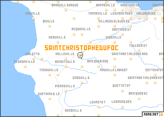 map of Saint-Christophe-du-Foc