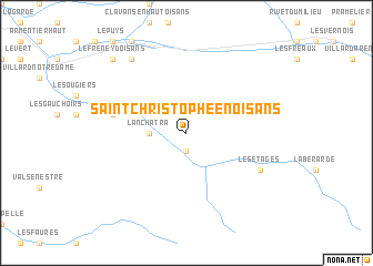 map of Saint-Christophe-en-Oisans