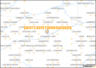 map of Saint-Christophe-sur-Avre