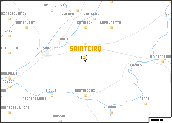 map of Saint-Cirq
