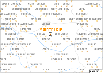 map of Saint-Clair