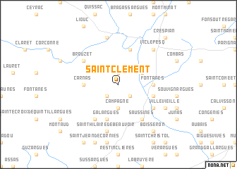 map of Saint-Clément