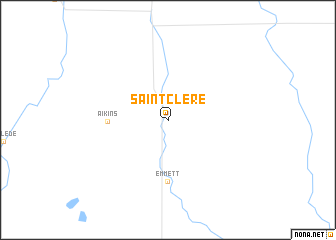 map of Saint Clere