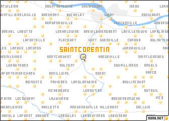 map of Saint-Corentin