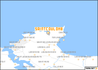 map of Saint-Coulomb