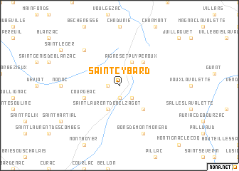 map of Saint-Cybard