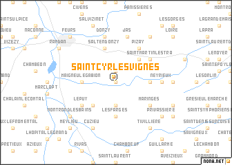 map of Saint-Cyr-les-Vignes