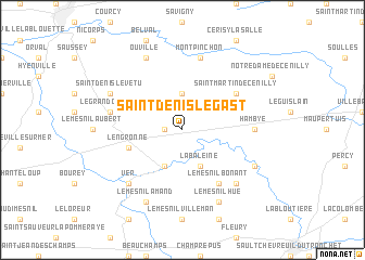 map of Saint-Denis-le-Gast