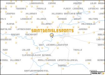 map of Saint-Denis-les-Ponts