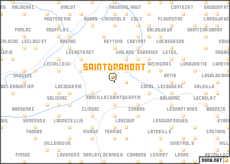 map of Saint-Dramont