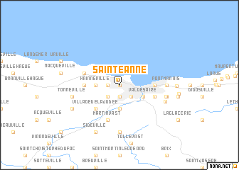 map of Sainte-Anne