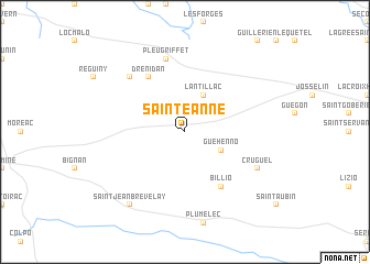 map of Sainte-Anne