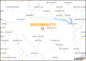 map of Sainte-Brigitte